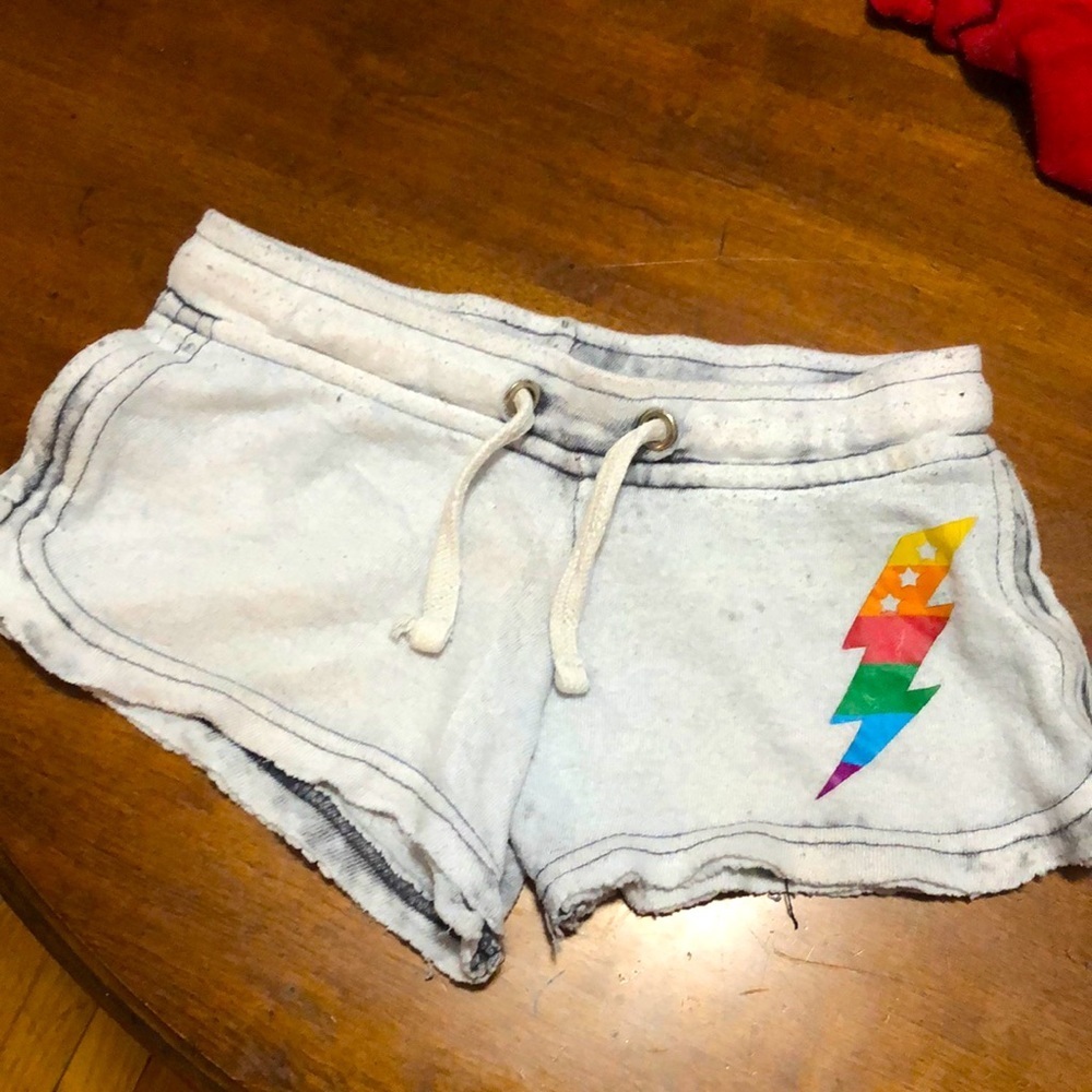 Vintage Havana washed out lightning bolt shorts